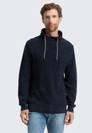 Strickpullover - navy melange neps