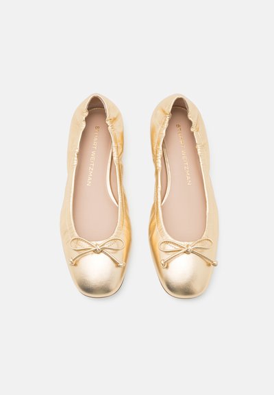 Stuart Weitzman BRIA BALLET FLAT - Klassischer Ballerina - golden