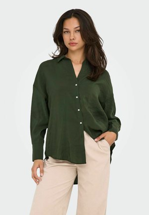 ONLY ONLZAZIMA LOOSE - Button-down blouse - duffel bag