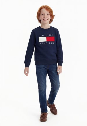 Tommy Hilfiger HERITAGE FLAG UNISEX - Melegítőfelső - dark night navy