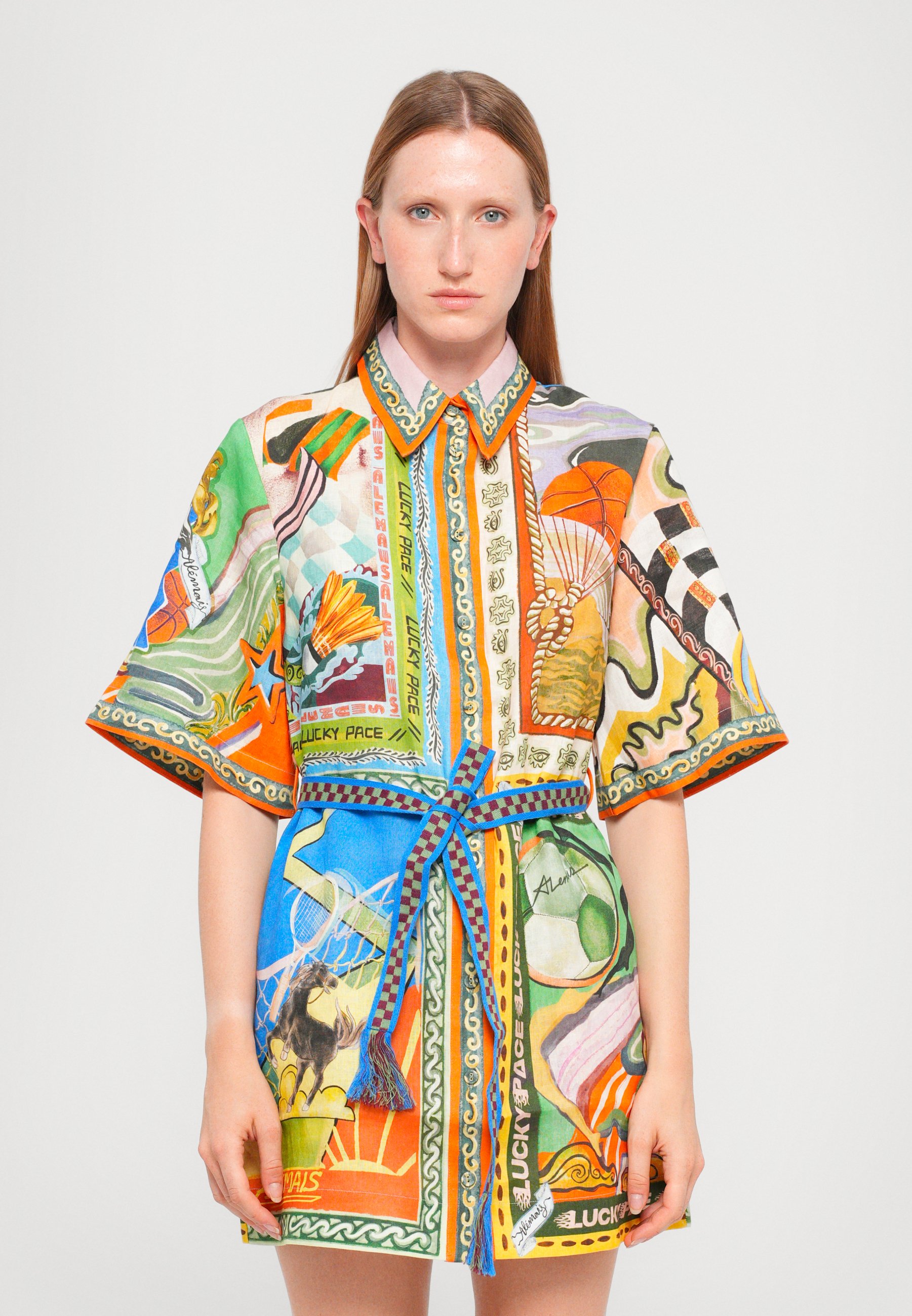 Alemais LUCKY PACE MINI DRESS - Shirt dress - multi-coloured - Zalando.co.uk
