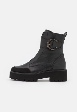 Botines con plataforma - black