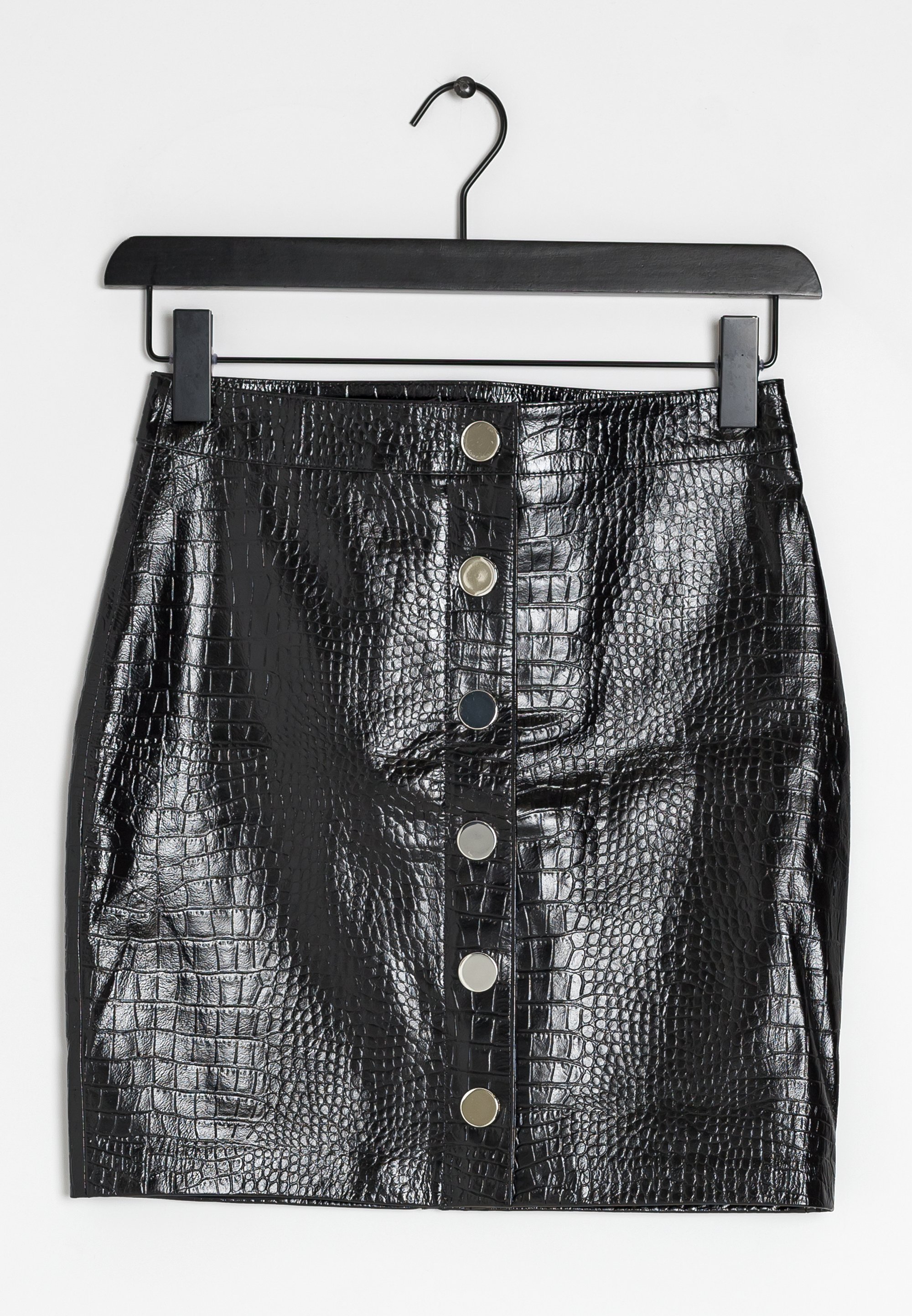 Jupe Crayon All Saints à Carreaux Monochrome - Taille 8, Occasion Très Bon état