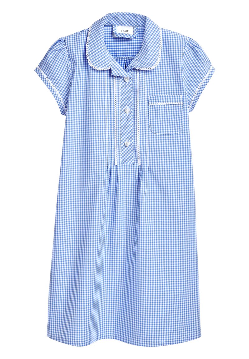 Next - BUTTON FRONT GINGHAM - Vapaa-ajan mekko - blue, Suurenna