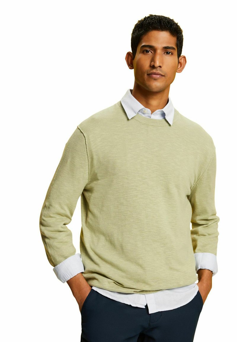 ESPRIT Heren 112EE2I305 trui, 460/DARK Turquoise, XL