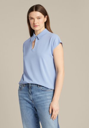 CON APERTURA DAVANTI - Camiseta básica - azzurro