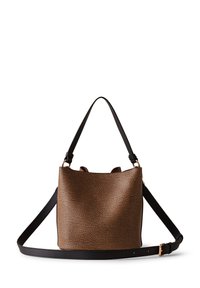 Borbonese MAREE BUCKET - Handbag - op naturale nero