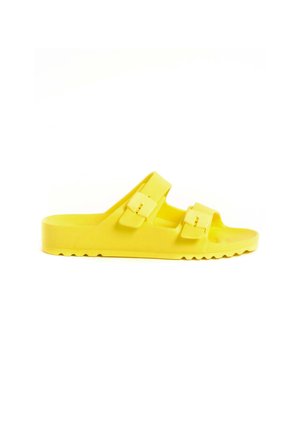 Scholl BAHIA - Platt slip-in - lemon