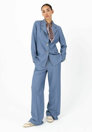 WITH STITCHES - PETRA FIT - Nadrágok - dusky blue