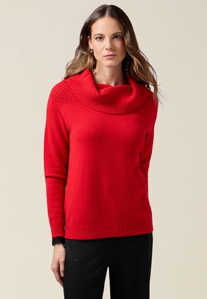 DOLCEVITA CON COLLO AD ANELLO - Strickpullover - rosso