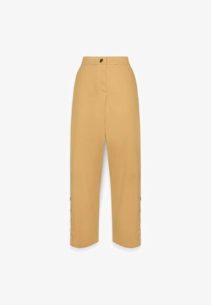 Elena Mirò, PANTALONI CON BOTTONI - Pantaloni - beige