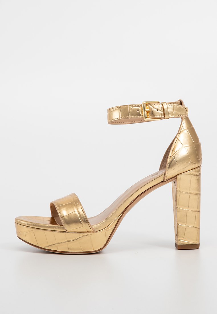 Lauren Ralph Lauren Sandalen met plateauzool goudkleurig Lauren Ralph Lauren Sandalen met plateauzool goudkleurig