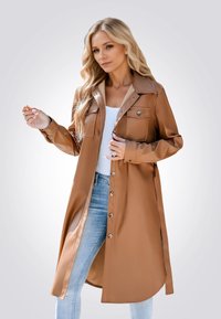 Cupshe FRONT BUTTON - Trenchcoat - brown