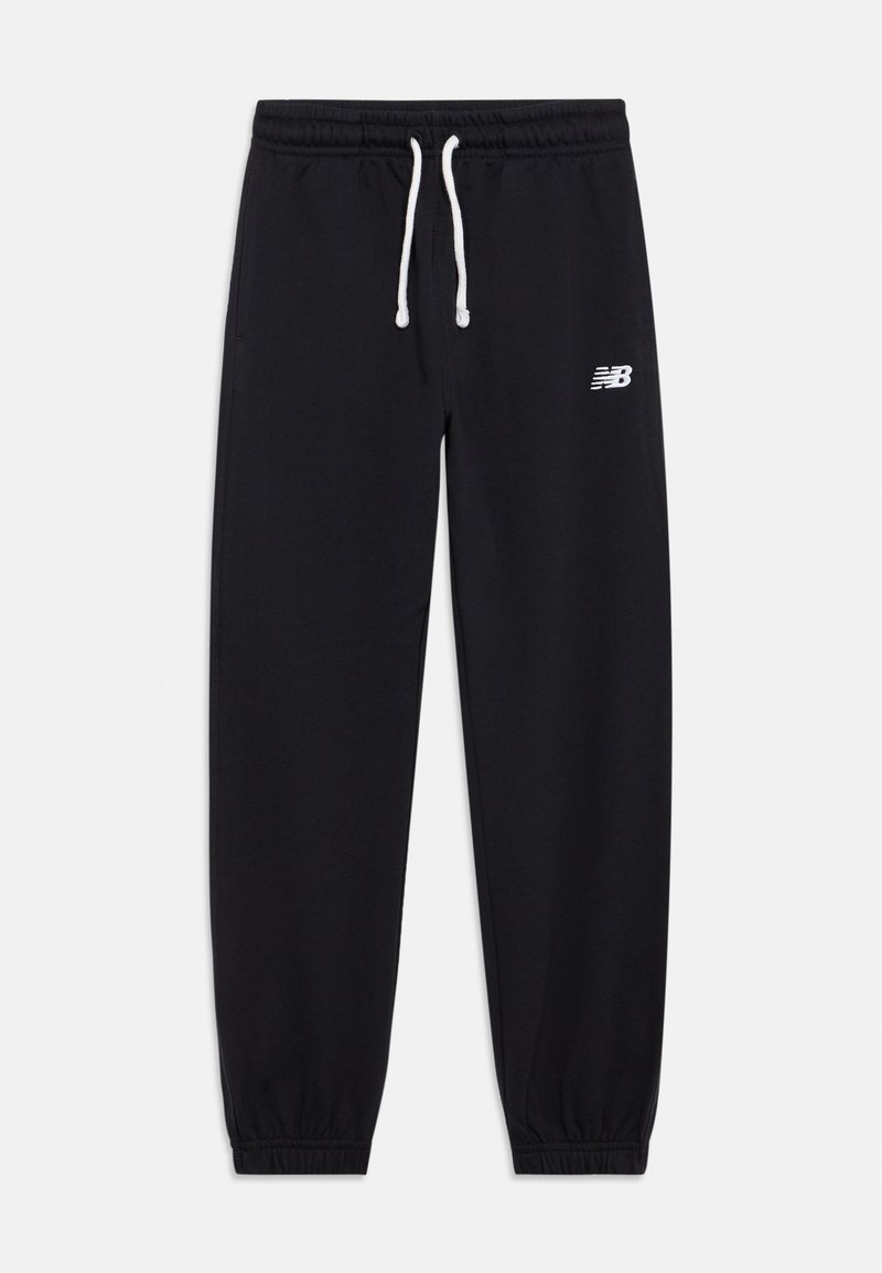 Melnas sporta bikses ar elastīgu jostasvietu, auklu un sašaurinātiem zoleiem. Kreisajā augšstilbā ir neliels baltais "N" logo. Mīksta auduma tekstūra.