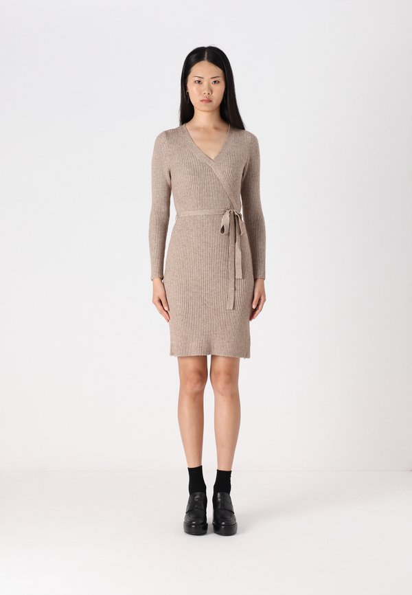ONLVENLO WRAP DRESS  - Jumper dress - beige