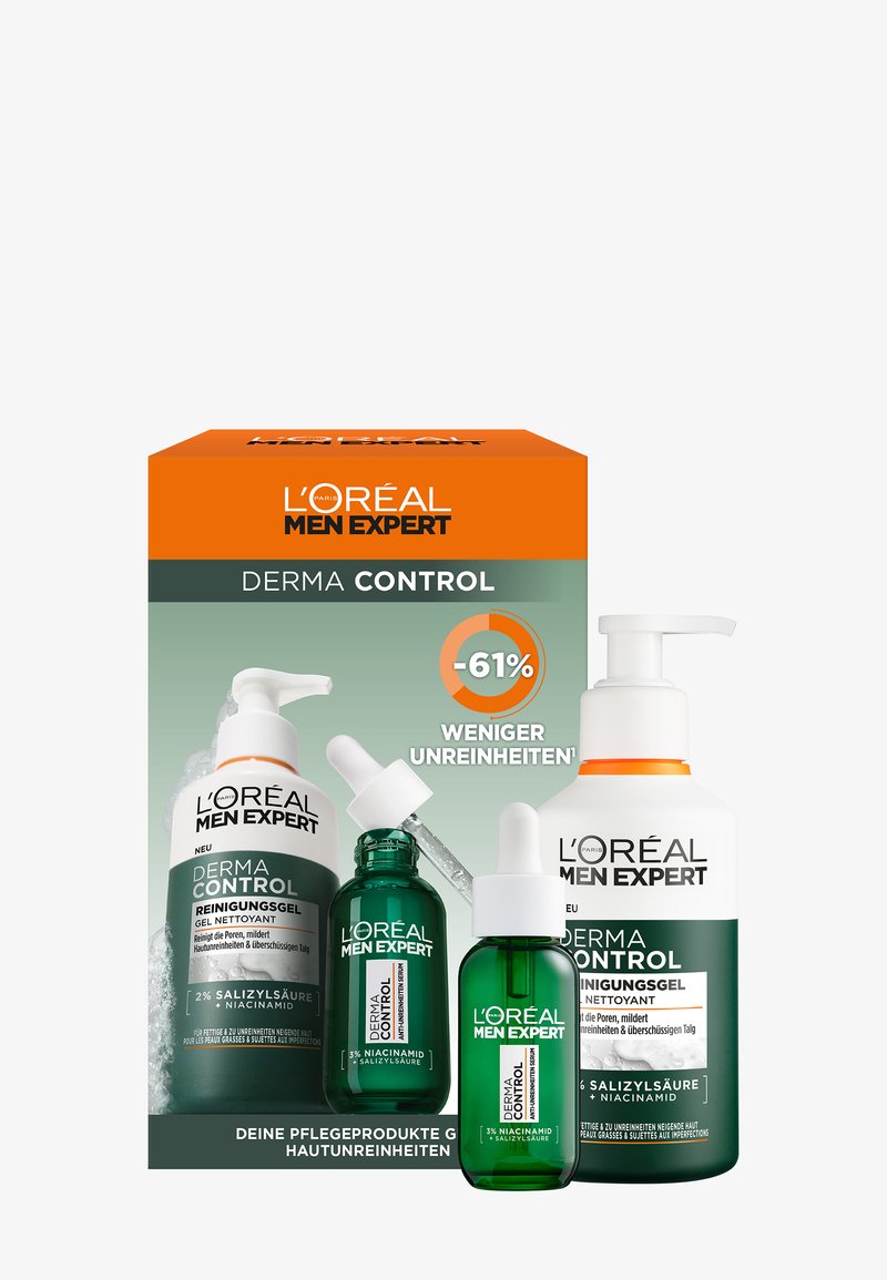 L'Oréal Men Expert - GIFT SET DERMA CONTROL WITH CLEANSING GEL & SERUM FOR PROBLEM SKIN - Set de soins du visage, Agrandir