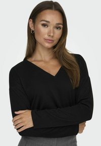 JDY TONSY - Pikkade varrukatega topp - black