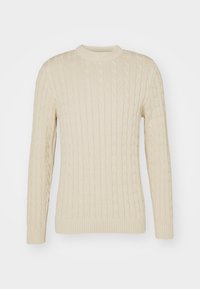 SLHRYAN STRUCTURE CREW NECK - Vesta - oatmeal