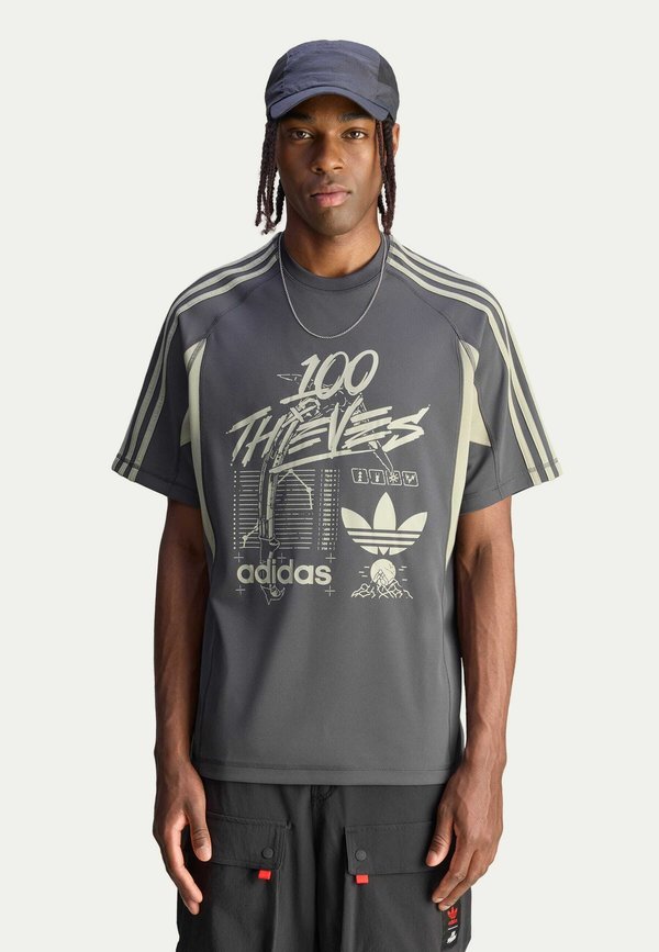 100 THIEVES - Print T-shirt - carbon