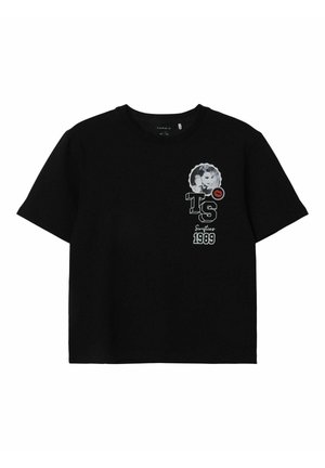 Print T-shirt - black
