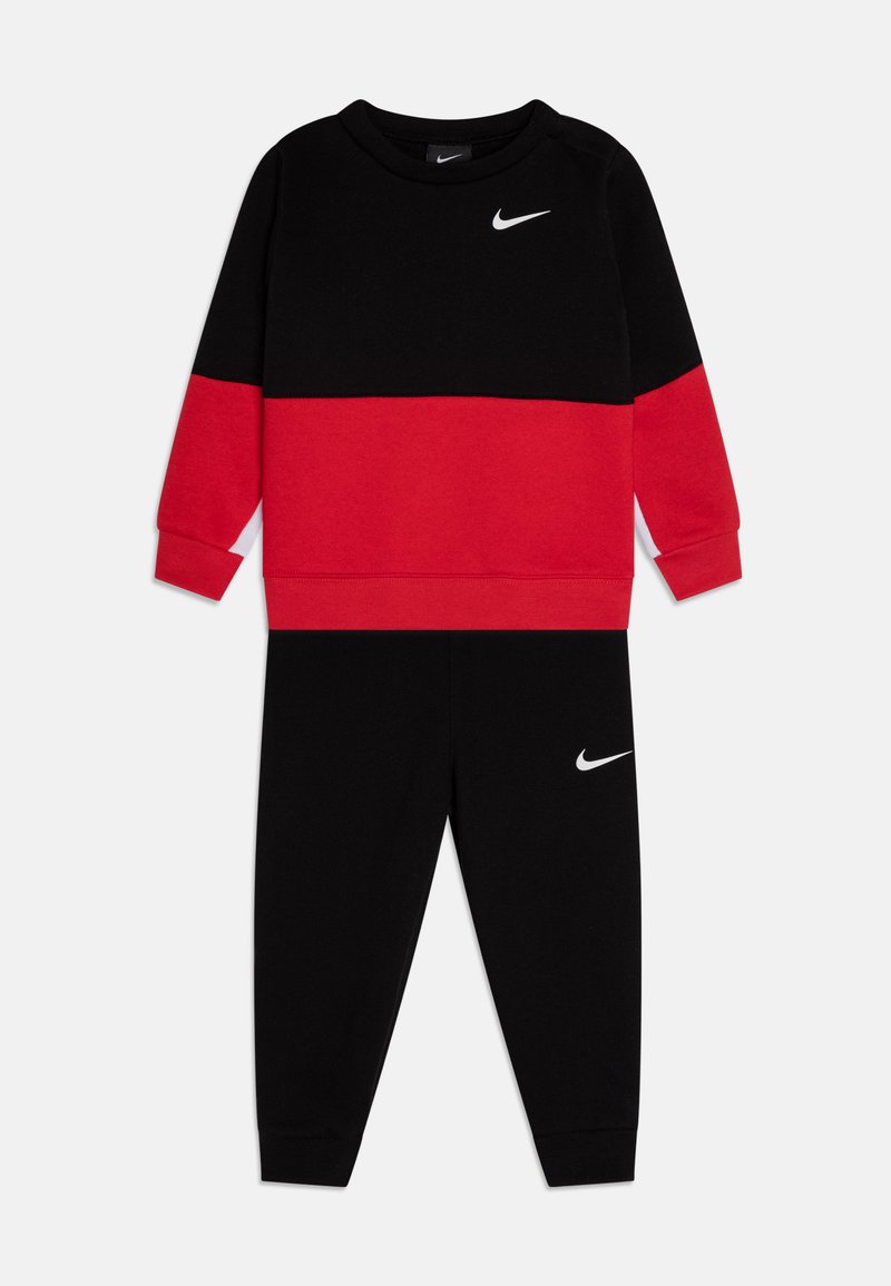 Nike Sportswear ROOKIE CREW JOG SET - Sweatshirt - black - Zalando.de
