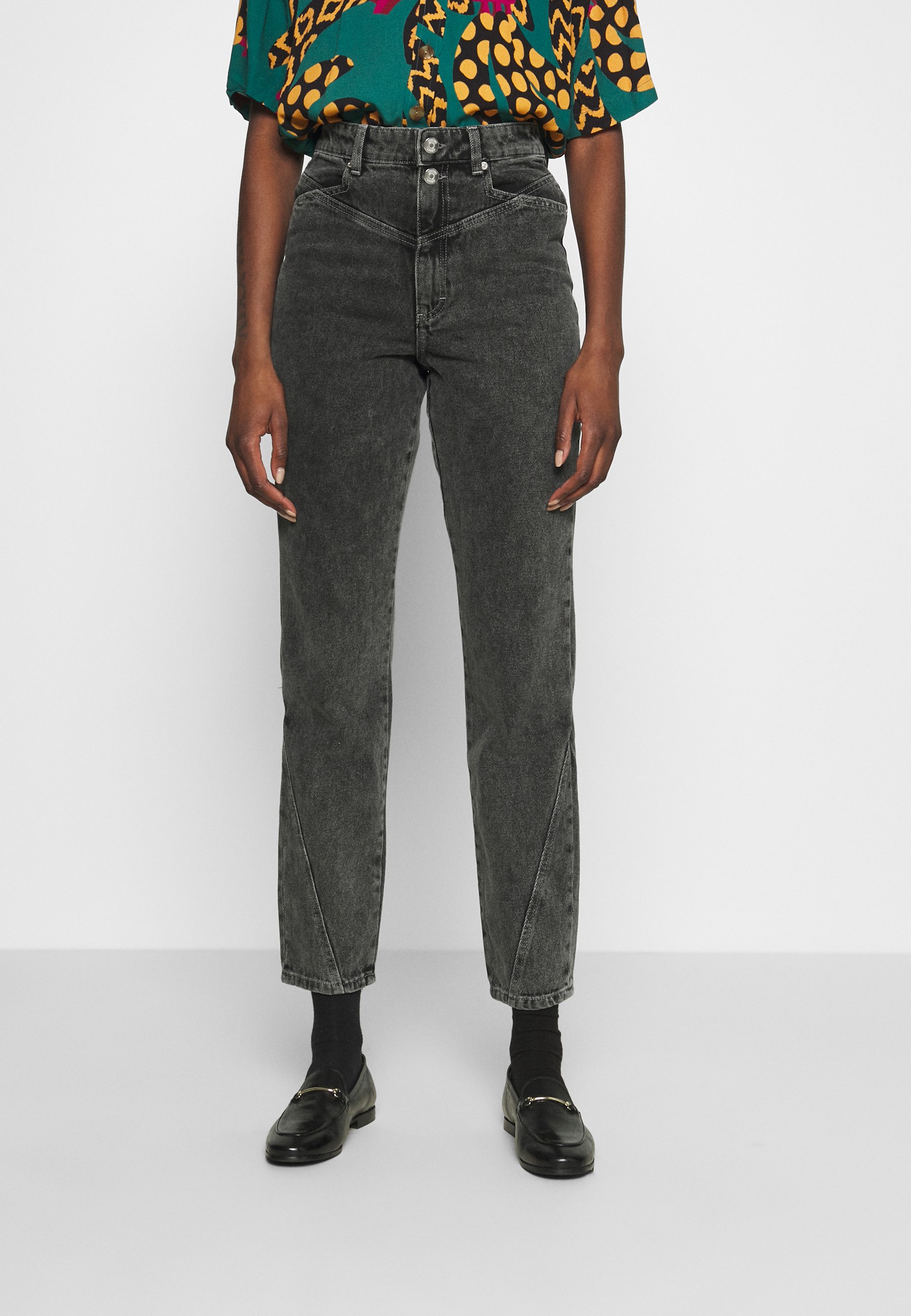 Gestuz ALEAH - Relaxed fit jeans - storm grey/grey denim - Zalando.co.uk