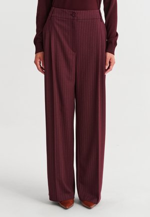 TATUUM, SOLA - Pantalon classique - dark rusty crimson ver