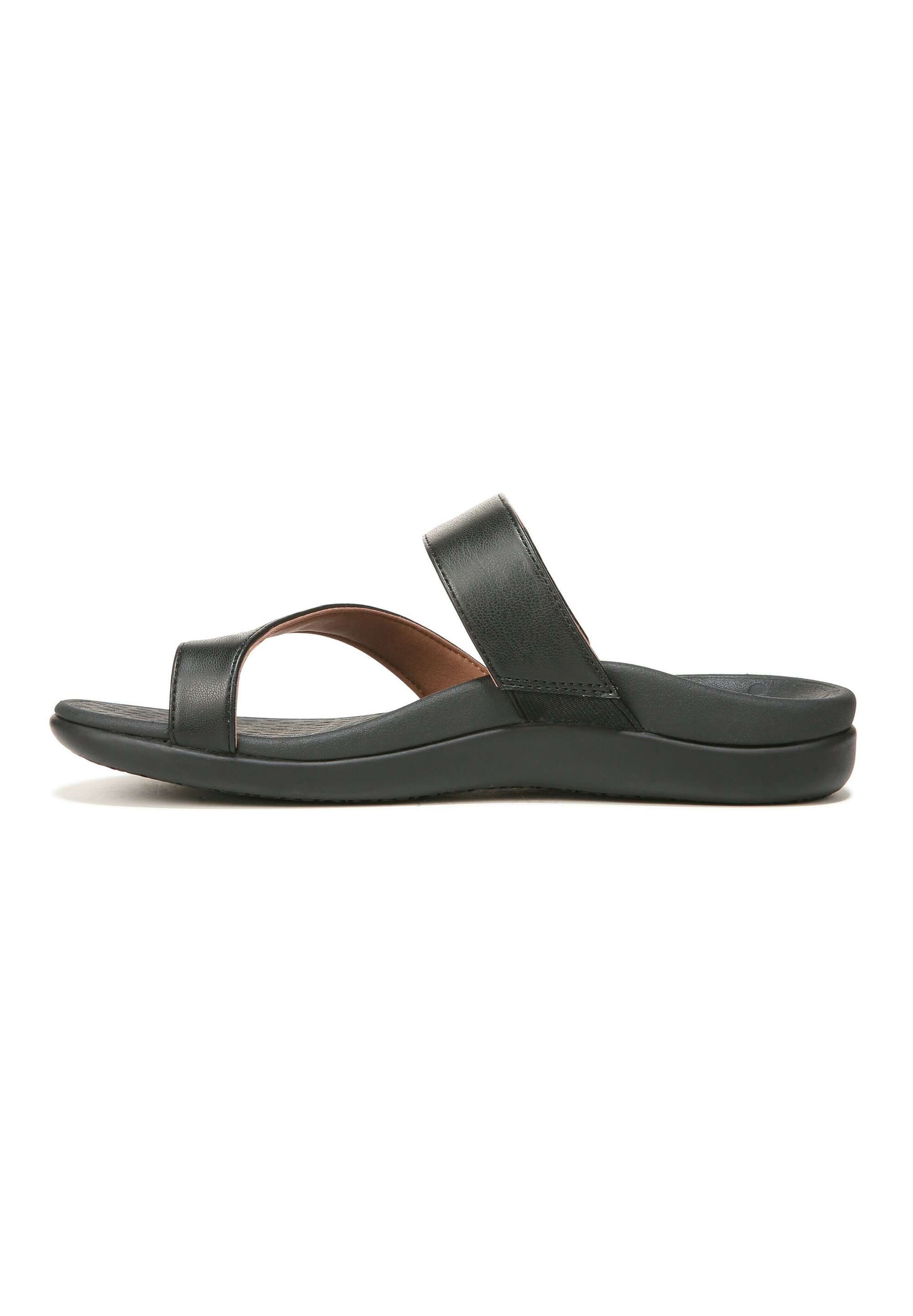 Morgan Vionic Black Flip Flops VIONIC MORGAN T-bar Sandals Black