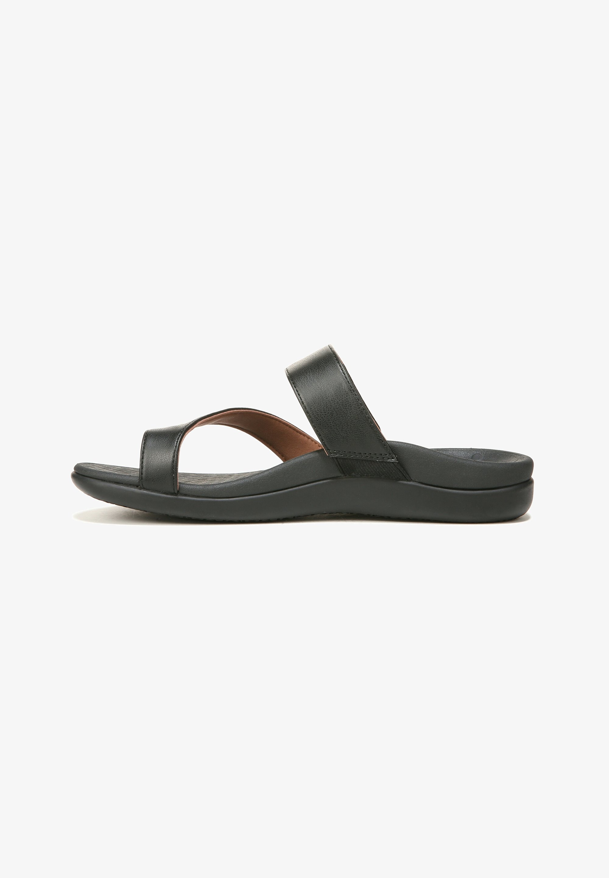 Morgan Vionic Black Flip Flops VIONIC MORGAN T-bar Sandals Black