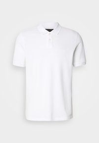 Witte polo-shirt van katoen. Bevat een klassieke kraag, drie-knopenluik en korte mouwen. Subtiel logo geborduurd op de borst.