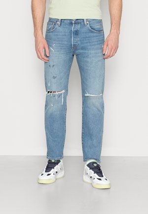 501® '93 CROP - Straight leg -farkut - light indigo destructed