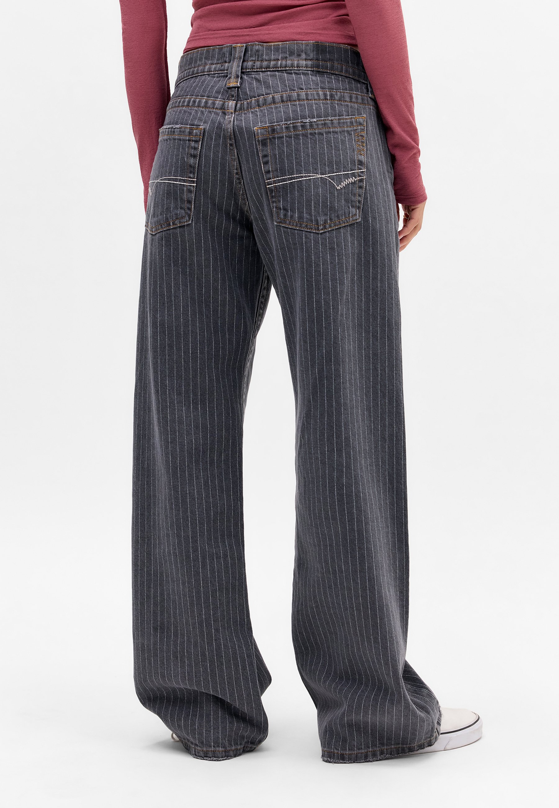 BDG Urban Outfitters KAYLA STRIPE - Relaxed fit jeans - black