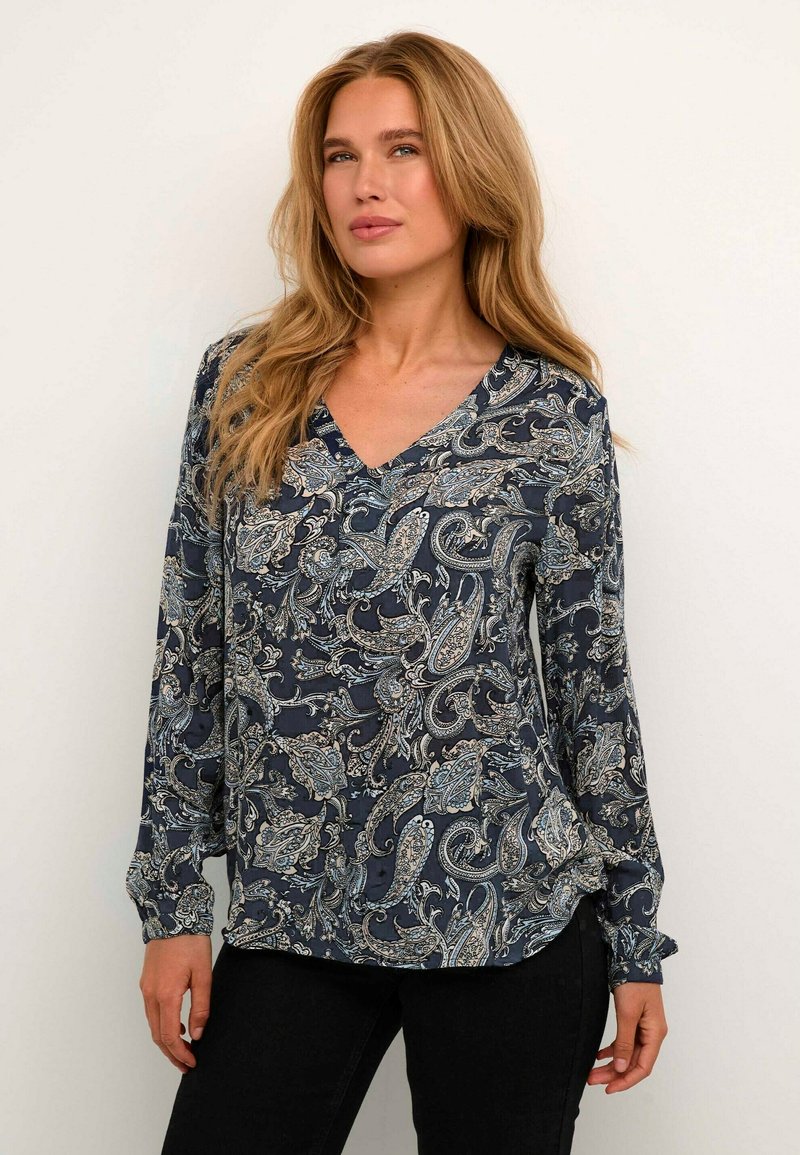 Kaffe AMBER PRINTED - Pluus - midnight paisley print