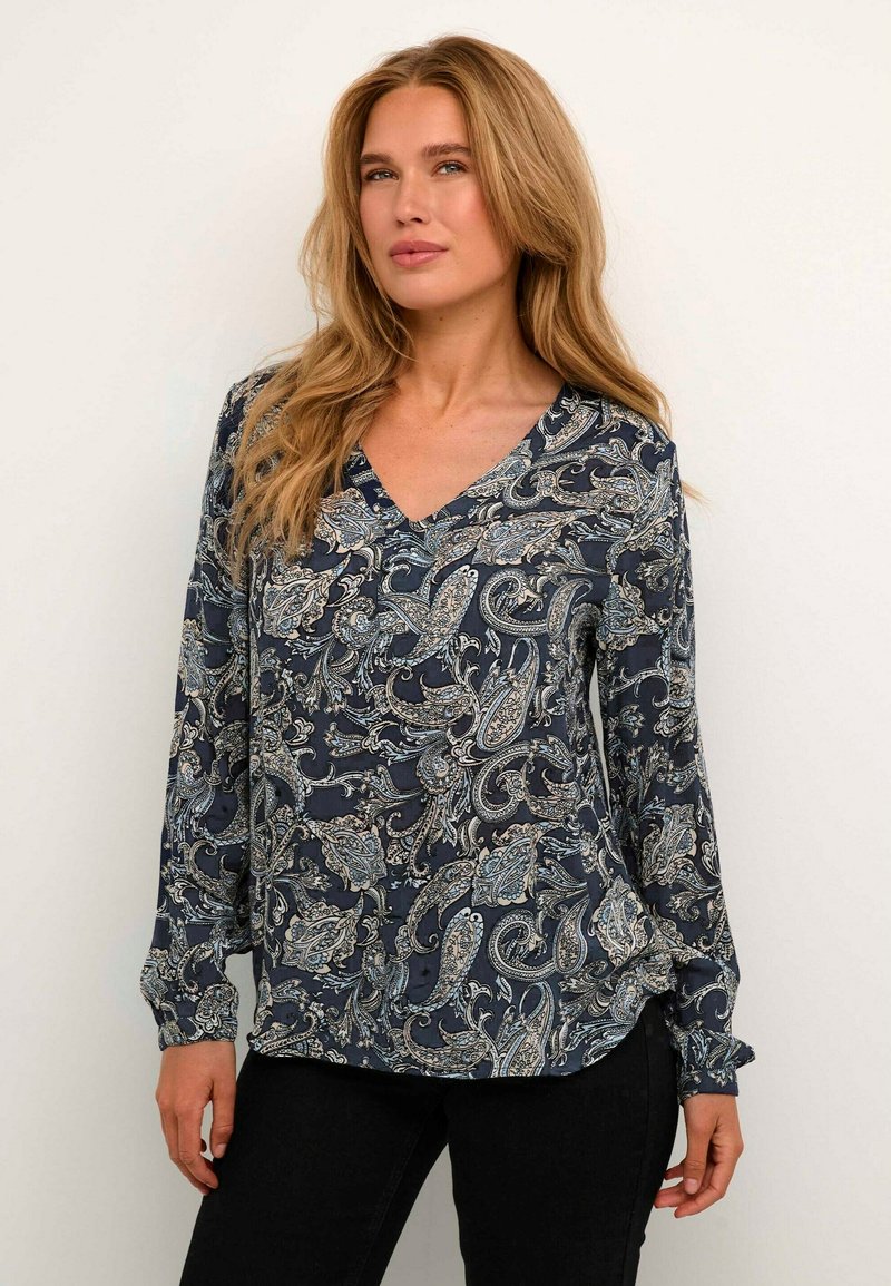 Kaffe - AMBER - Blouse - midnight paisley print, Vergroten