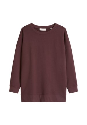 Marc O'Polo, SWEATSHIRT, WIDE FIT, ROUND NECK - Sweater - black cherry
