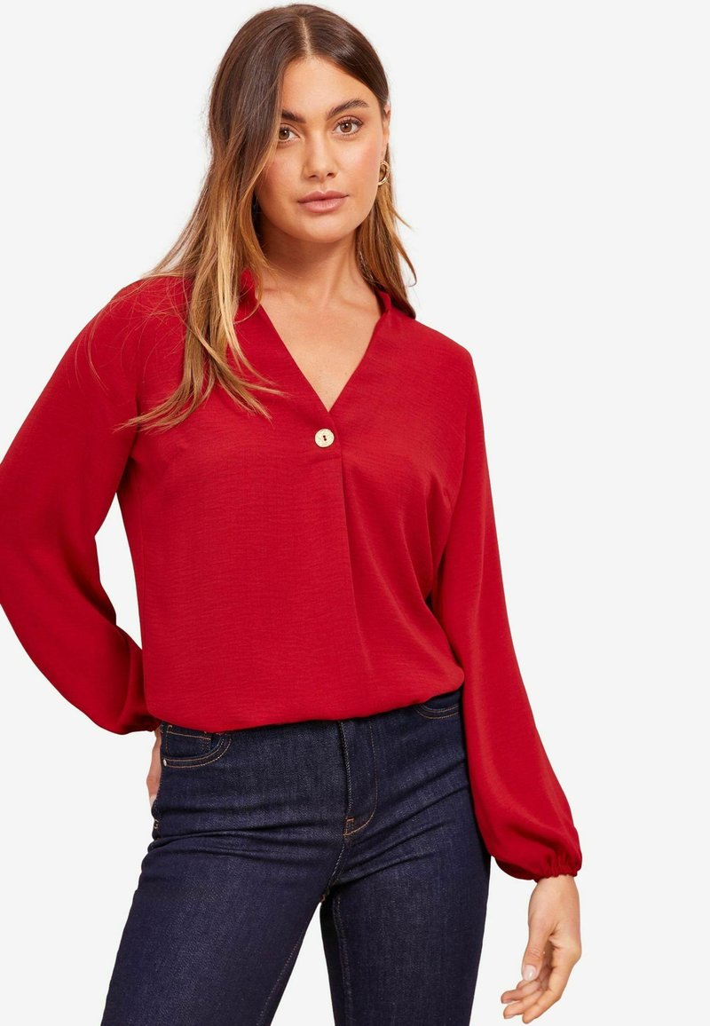 Friends Like These REGULAR FIT V-NECK - Camicetta - red