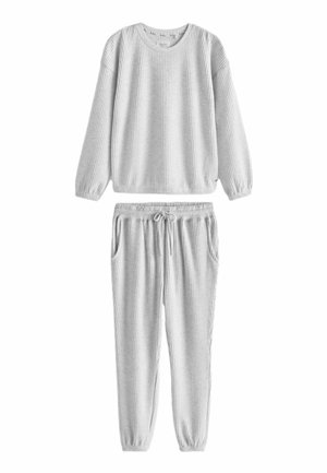 COSY WAFFLE LONG SLEEVE - SET - Yöasusetti - grey