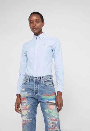 SLIM FIT COTTON OXFORD SHIRT - Paitapusero - blue