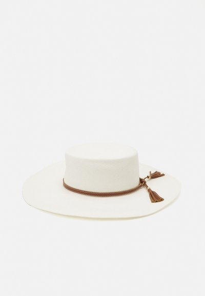 Sensi Studio HAT EXTRA LONG BRIM - Hatte - white/camel