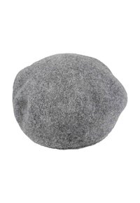 Sombrero gris de fieltro con forma redondeada y textura suave. Presenta un diseño sin costuras, adecuado para el uso casual. Sin hardware ni acentos visibles.