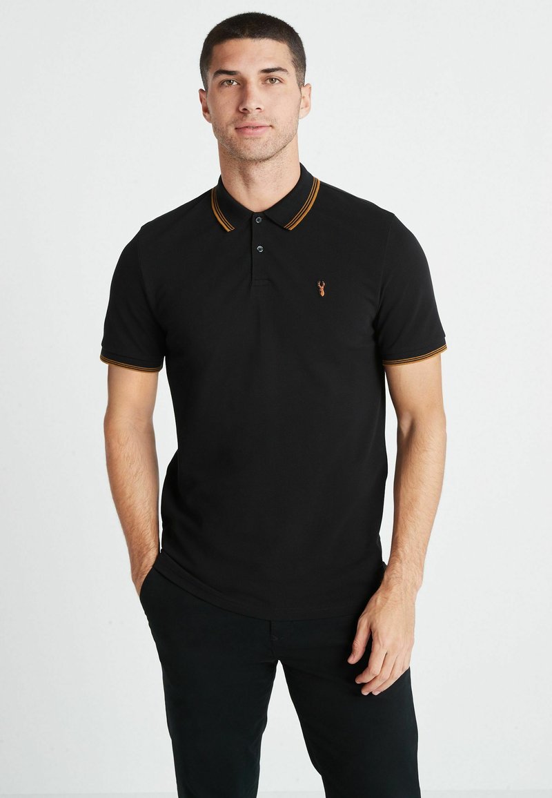 Next - TIPPED REGULAR FIT  - Polo shirt - black, Enlarge