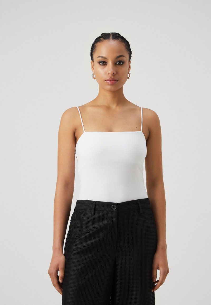 Gina Tricot SCARLETT SHORT SINGLET 2 PACK - Top - black/white