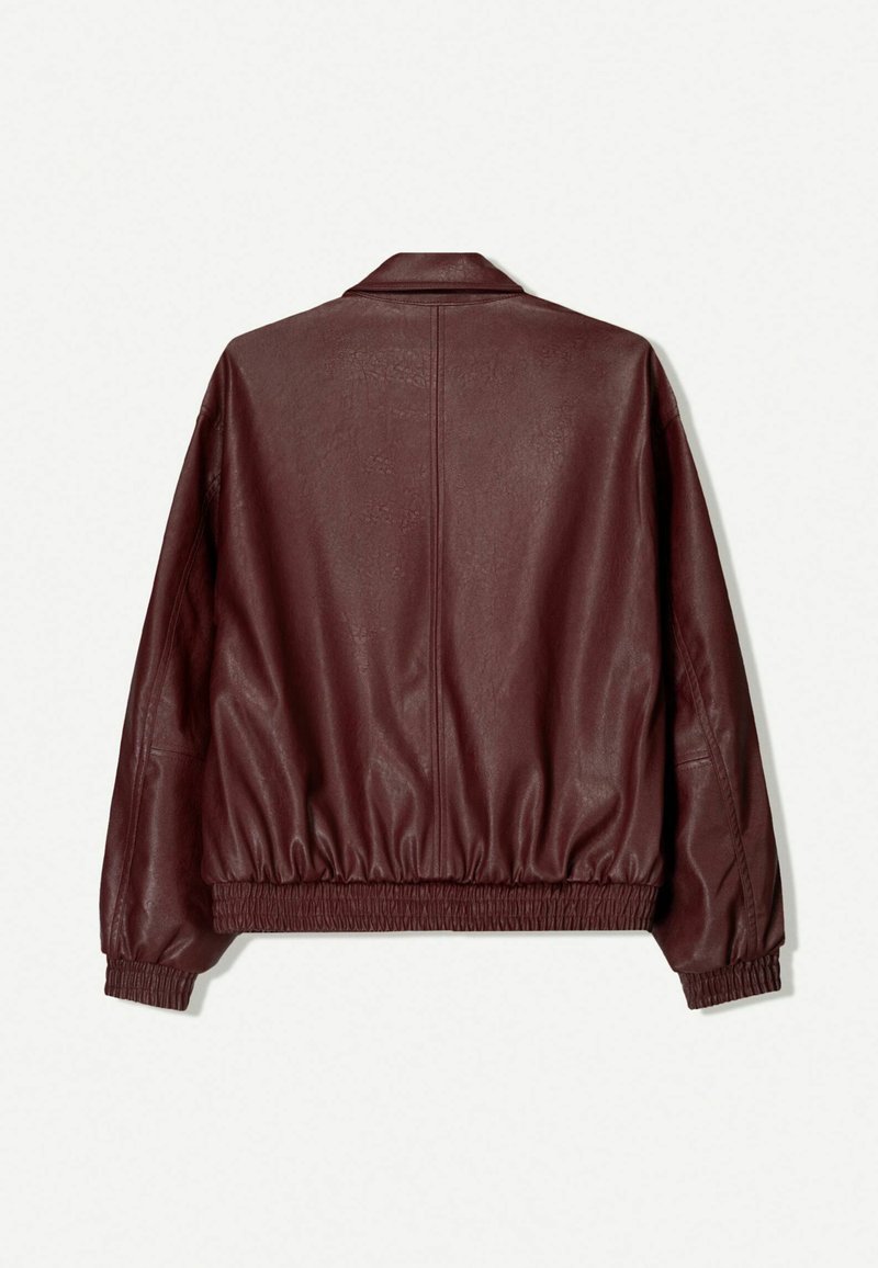 Bershka Blouson Bomber dark red/rouge foncé ZALANDO