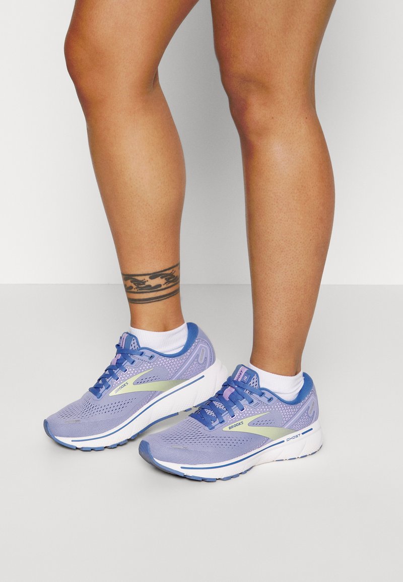 Brooks GHOST 14 Neutral running shoes purple impression/dutch lime