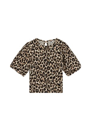 Nyomott mintás póló - beige