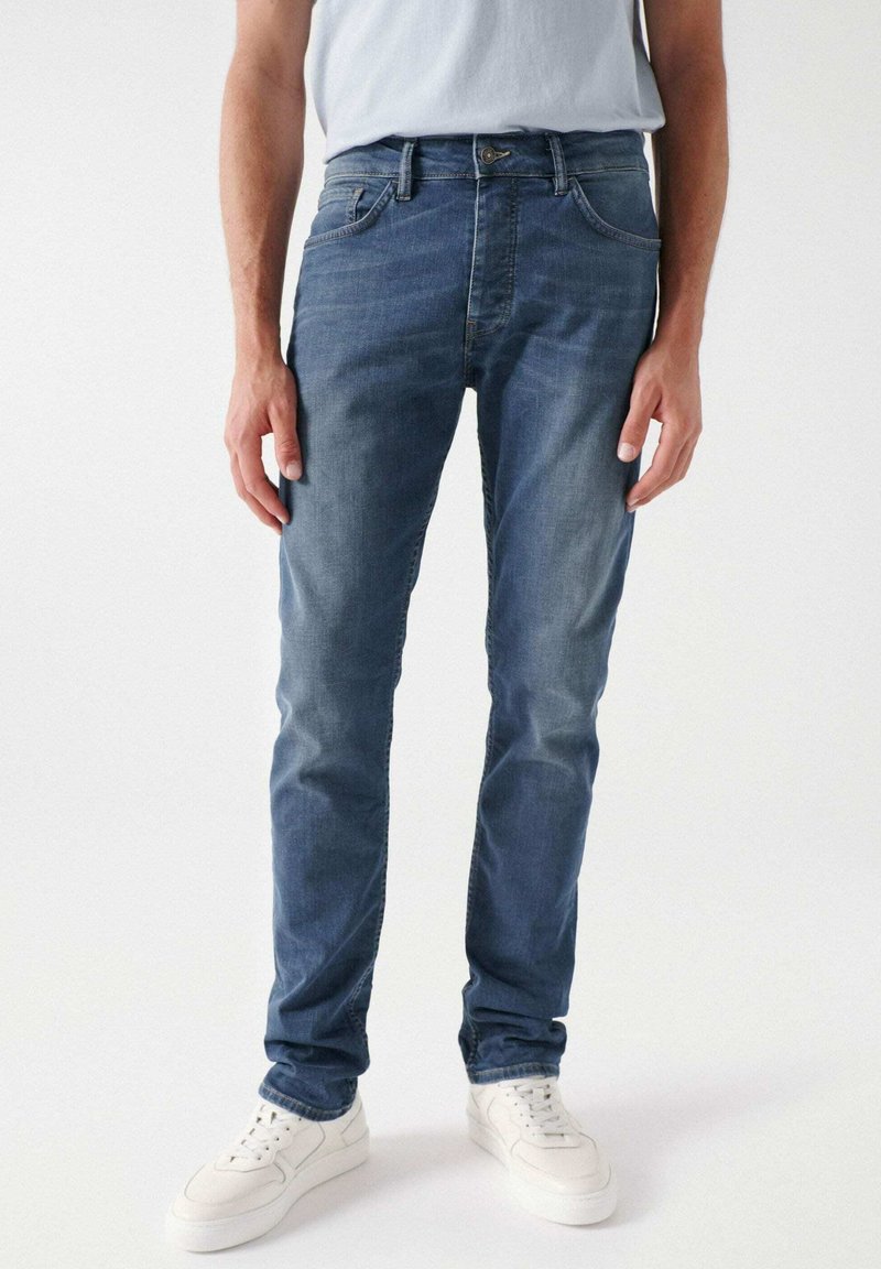 Salsa Jeans Jeans Straight Leg blue/grün Zalando.de