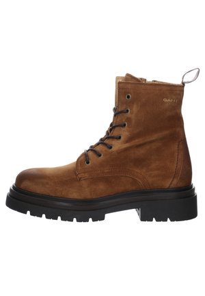 GANT RAMZEE MID - Lace-up ankle boots - tobacco brown