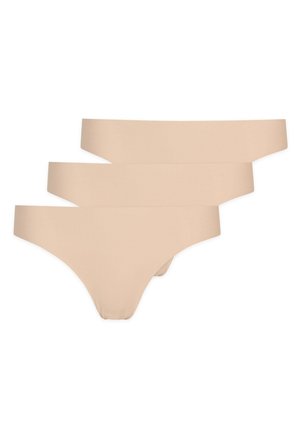 SNOCKS 3 PACK - String - hellbeige