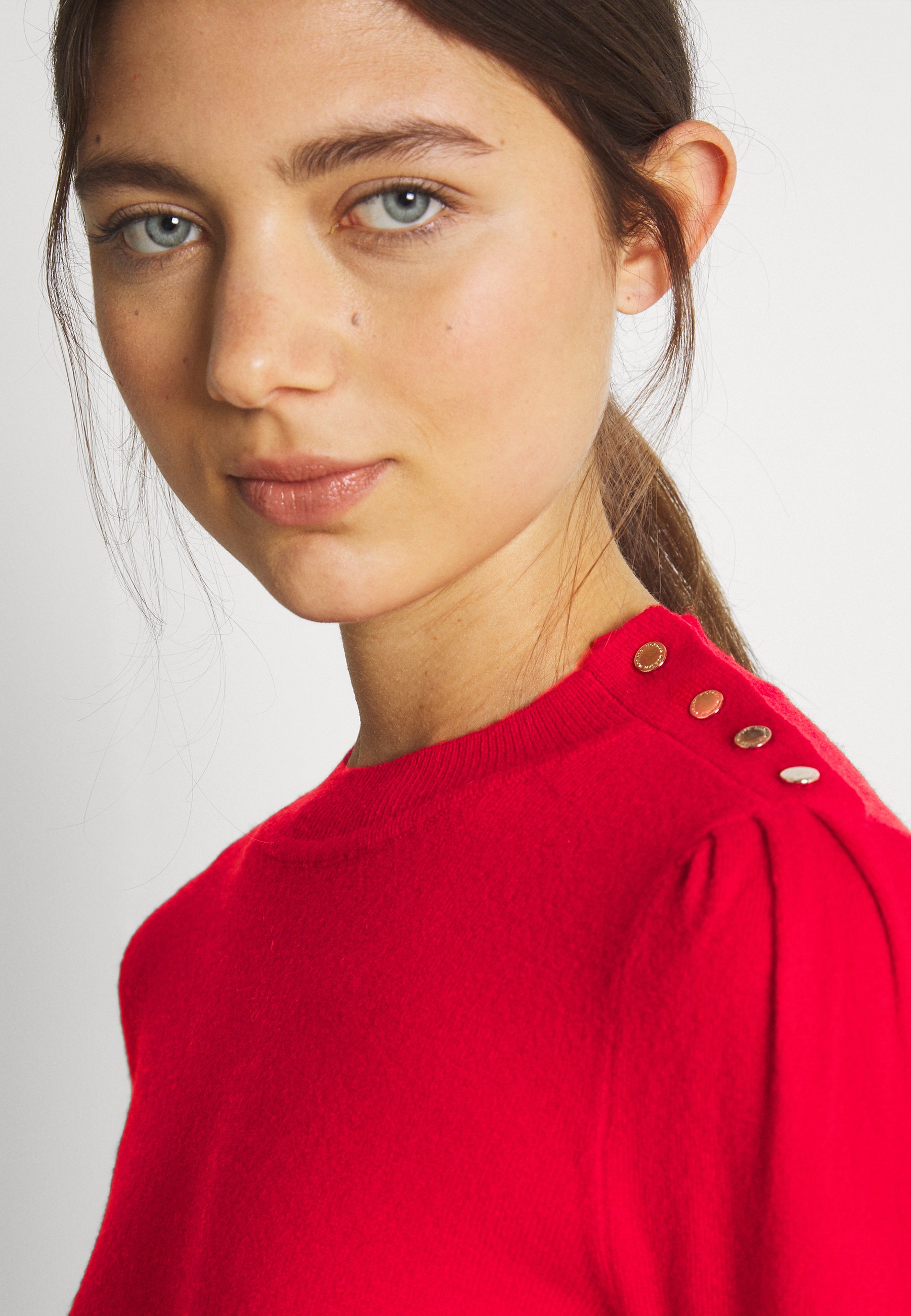 robe pull rouge zara