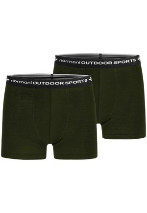 normani Outdoor Sports 2ER PACK MERINO BOXERSHORTS UNTERHOSE FUNKTIONSUNTERWASCHE SPORTHOSE - Kurze Boxershorts - grün